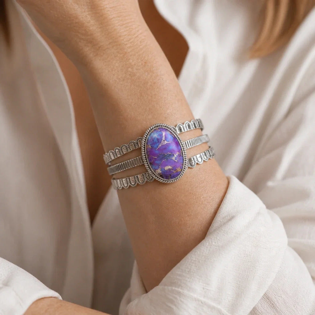 Bracelet de Manchette Bohémien Ajustable