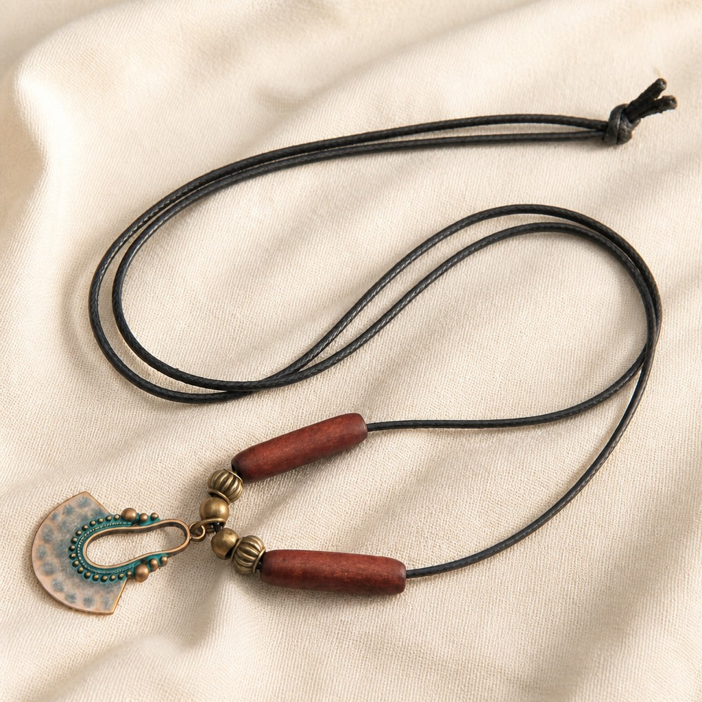 Collier Long avec Pendentif Bohémien