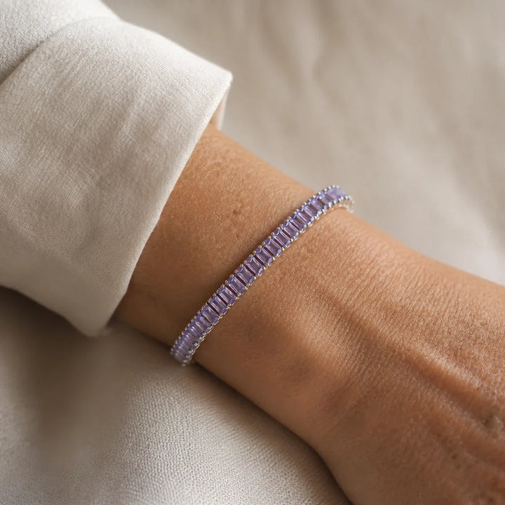 Bracelet en Argent à Maillons Carrés