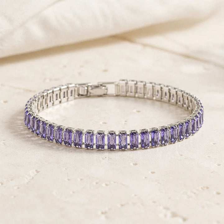 Bracelet en Argent à Maillons Carrés