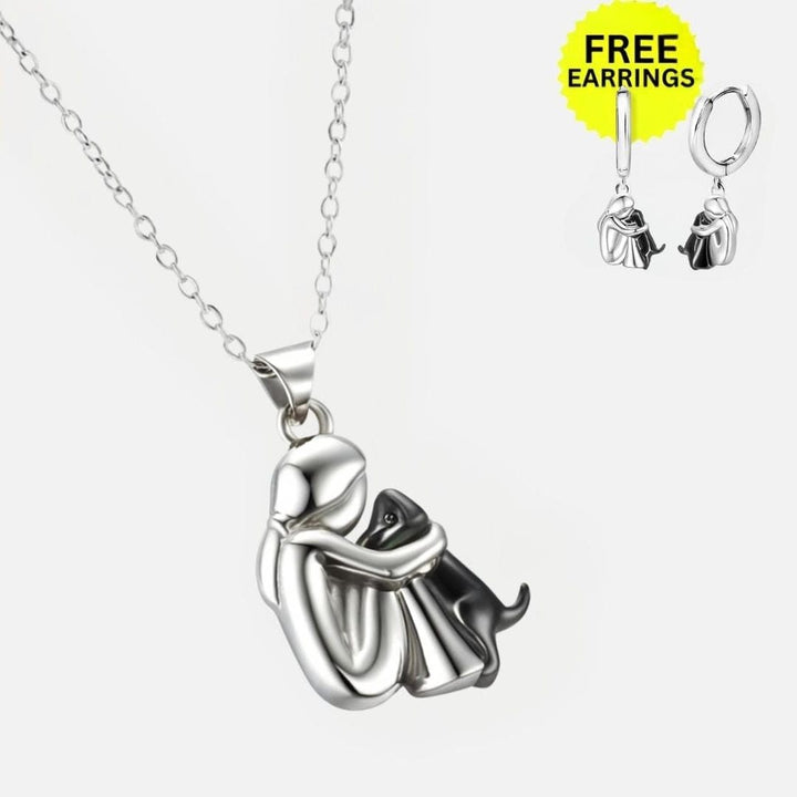 Collier Pendentif Hug avec Boucles d&