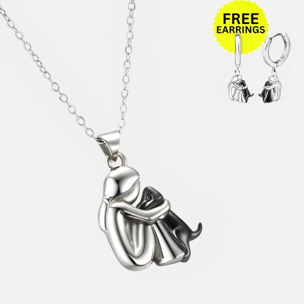 Collier Pendentif Hug avec Boucles d&
