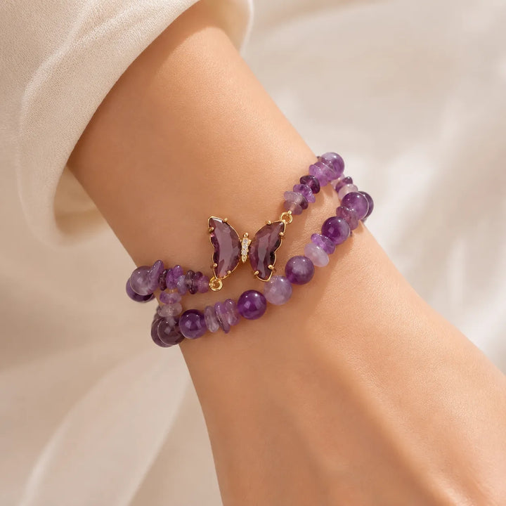 Ensemble de Bracelets en Perles avec Papillon
