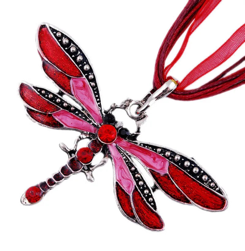 Pendentif Libellule en Cristal