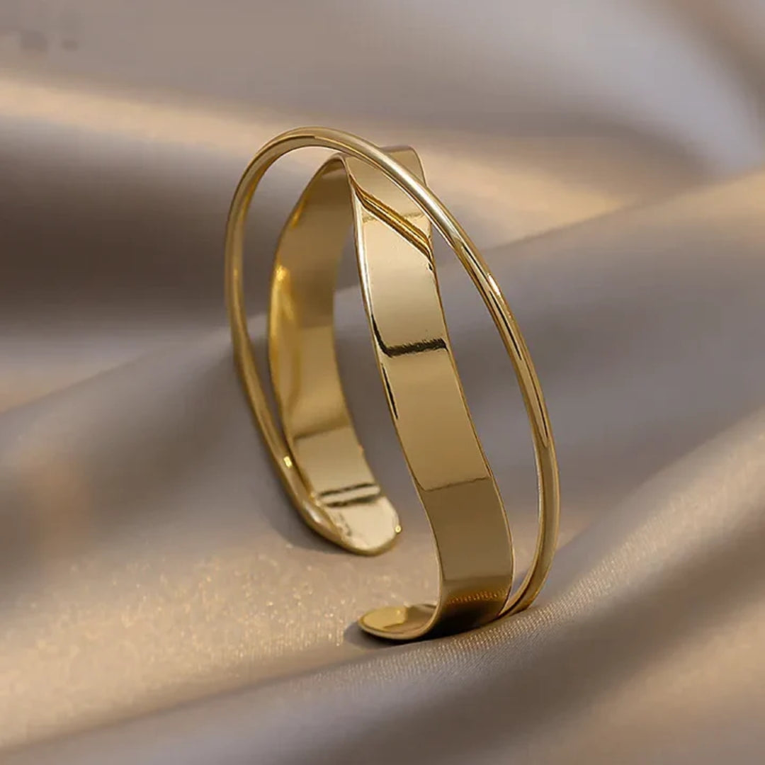 Bracelet Ouvert Classique en Or