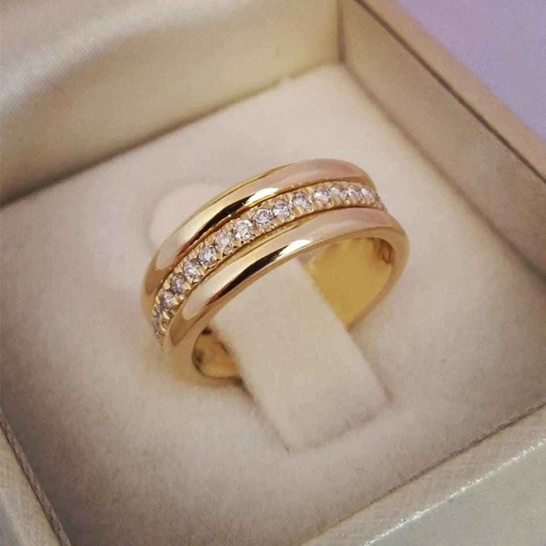 Bague Double en Zircon Cubique Incrusté