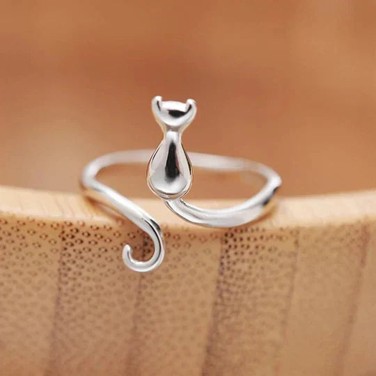 Bague Rétro Enveloppante Féline