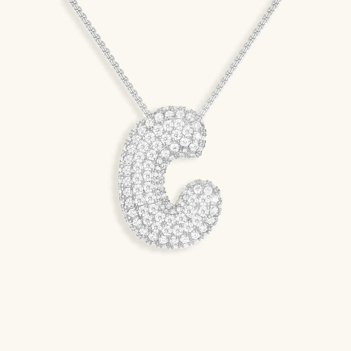 Collier Initial en Cristaux Boules