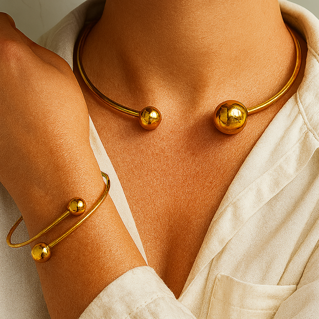 Ensemble de Collier et Bracelet Curé