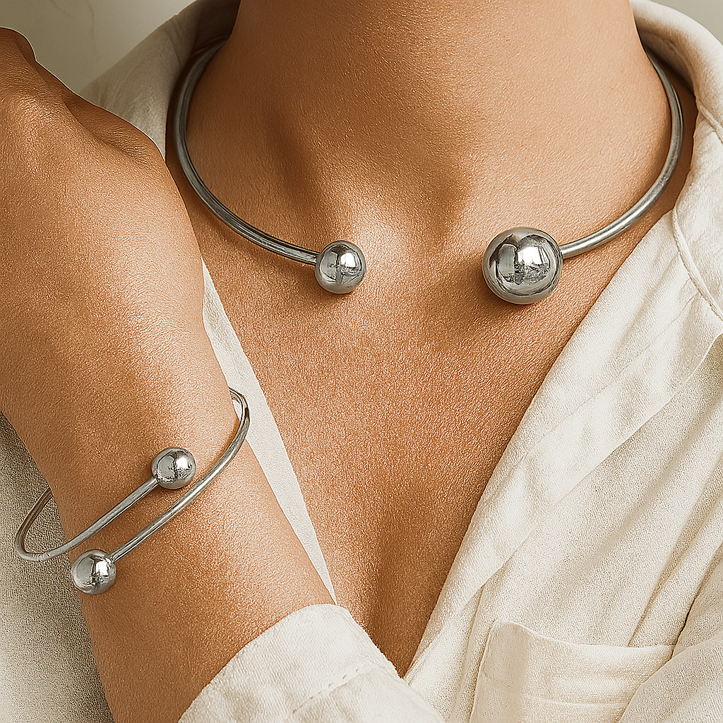 Ensemble de Collier et Bracelet Curé