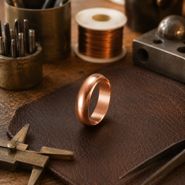Bague en cuivre naturel