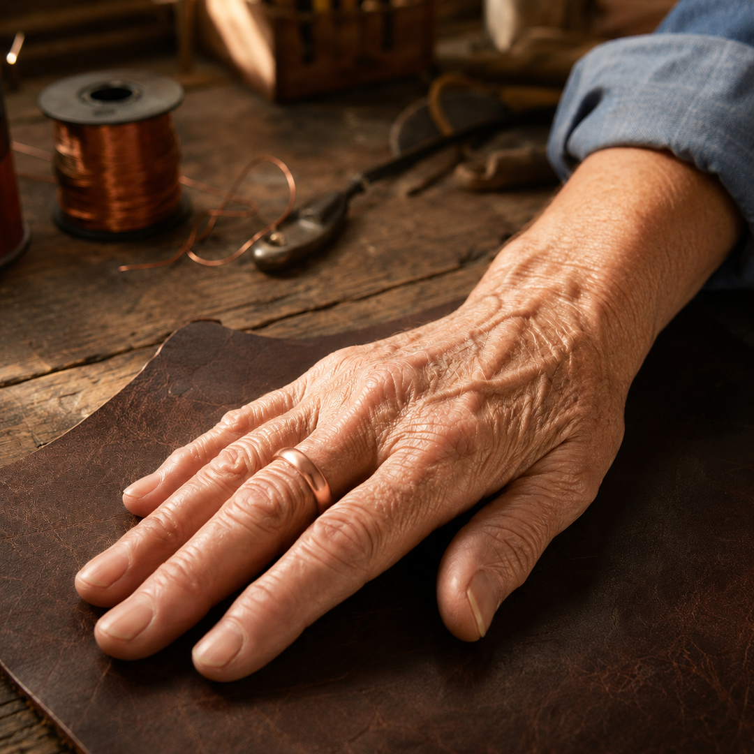 Bague en cuivre naturel