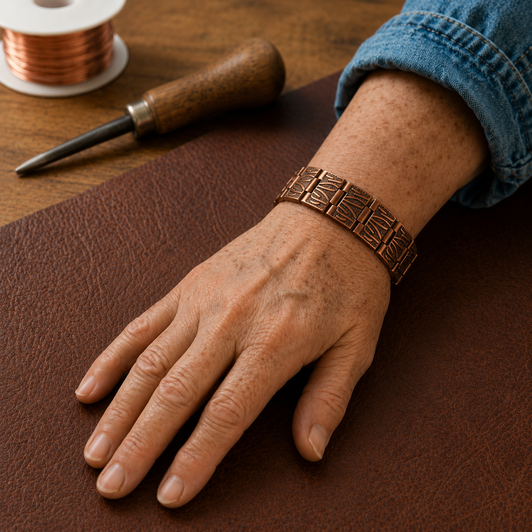 Bracelet en cuivre Brogue