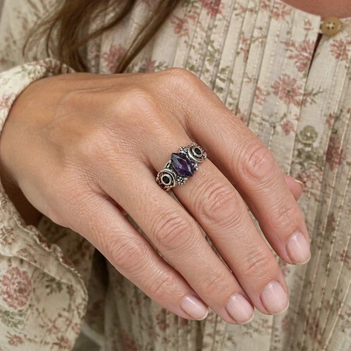 Bague Accent Lune Montante