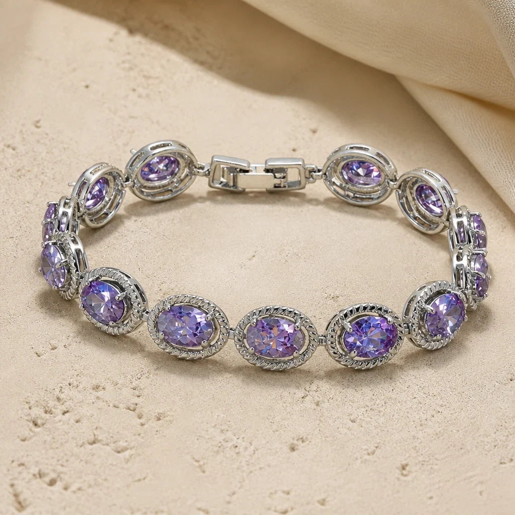 Bracelet en zirconium cubique