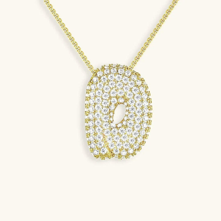 Collier Initial en Cristaux Boules