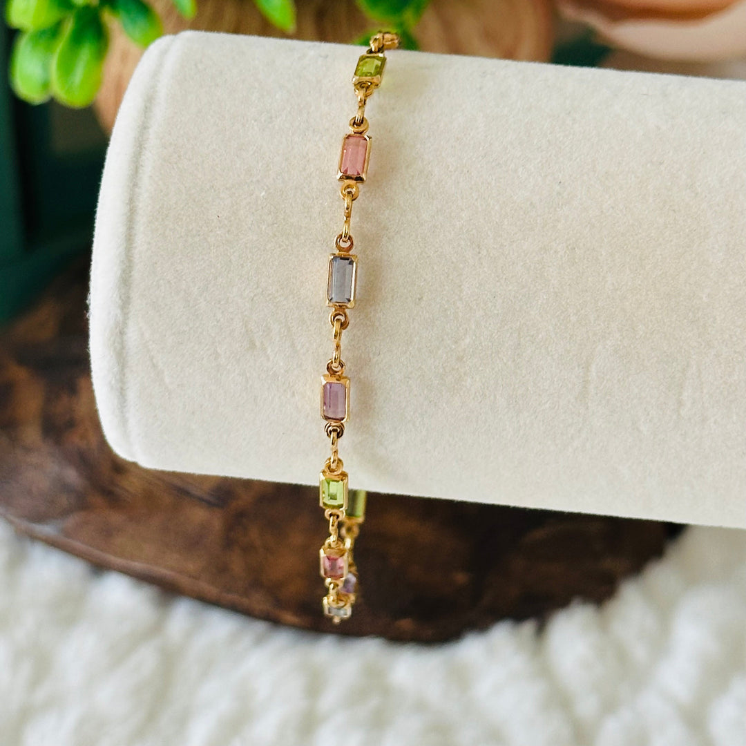 Bracelet en pierres CZ multicolores Isabella