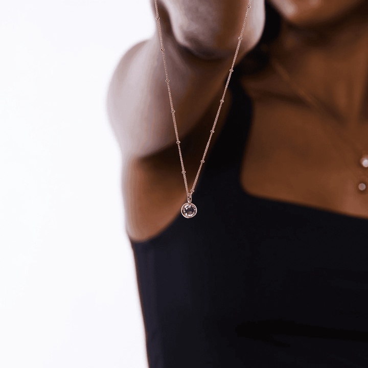Collier en Pierre Précieuse Cercle Éclatant