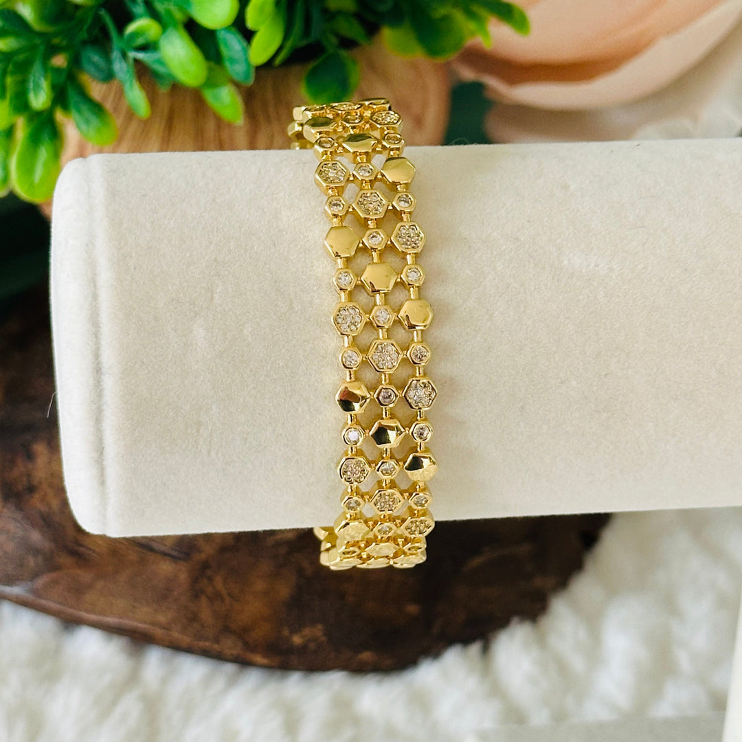 Bracelet Jonc Hexagonal Gavriella