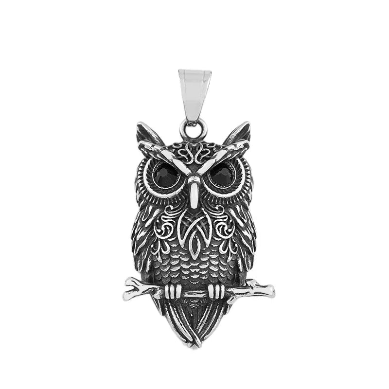 Pendentif vintage en forme de hibou