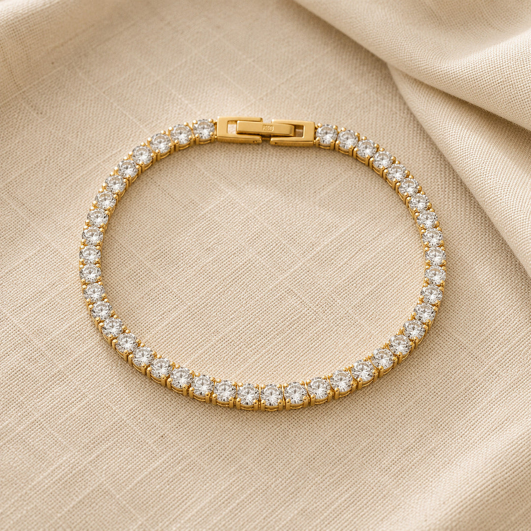 Bracelet de tennis en cristaux raffinés