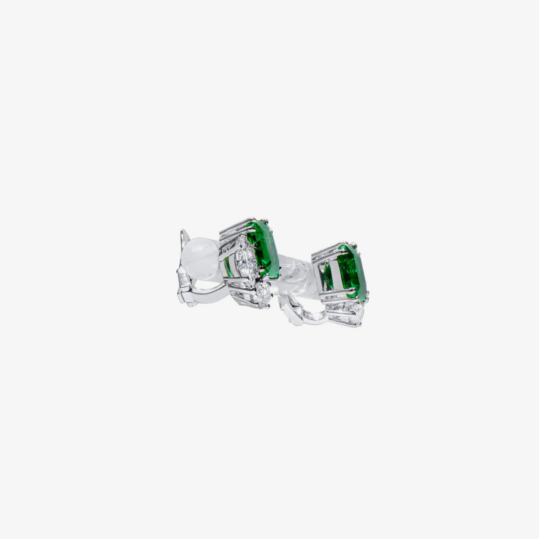 Emerald Brilliance Diamond Earrings