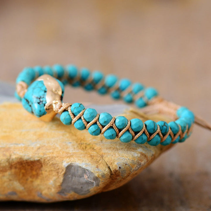 Bracelet en turquoise naturelle