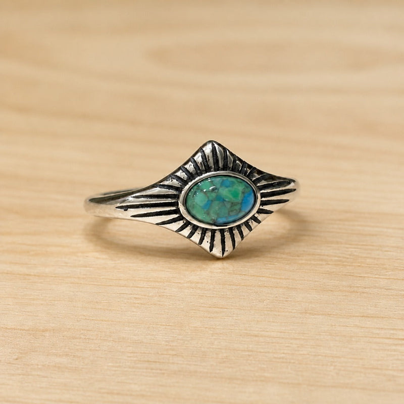 Bague Exquise en Turquoise Brillante