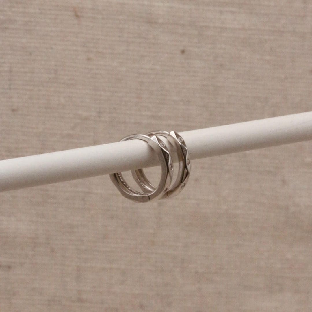 Créoles Huggie Marquise en Argent Sterling