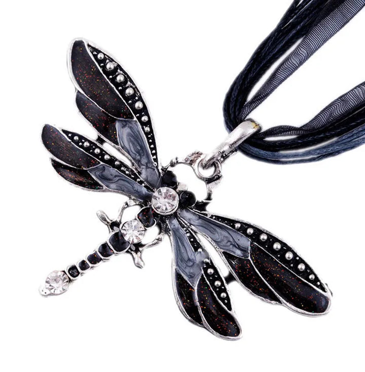 Pendentif Libellule en Cristal