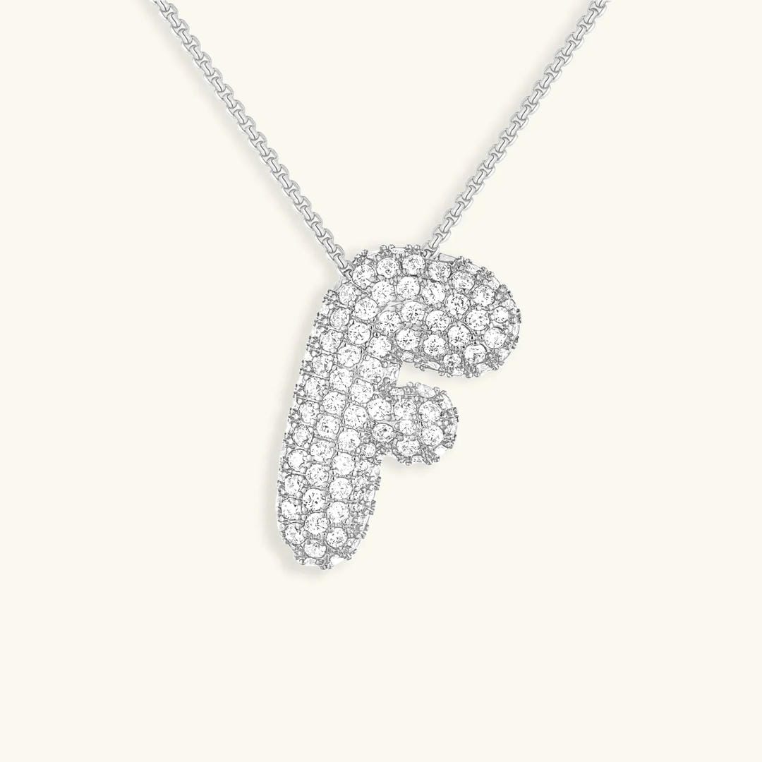 Collier Initial en Cristaux Boules