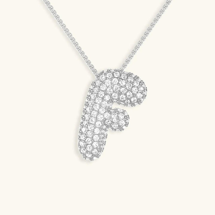 Collier Initial en Cristaux Boules