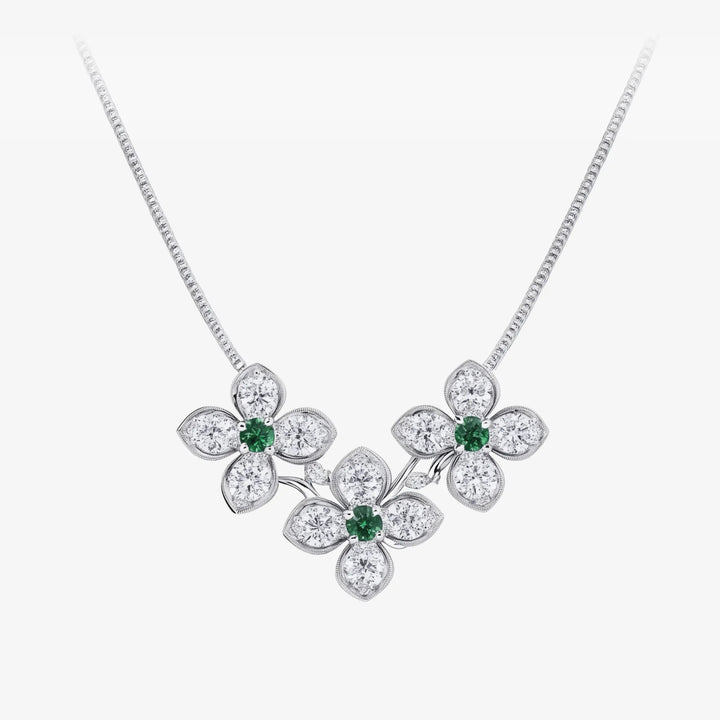 Emerald Reverie Eternal Garden Trio Necklace