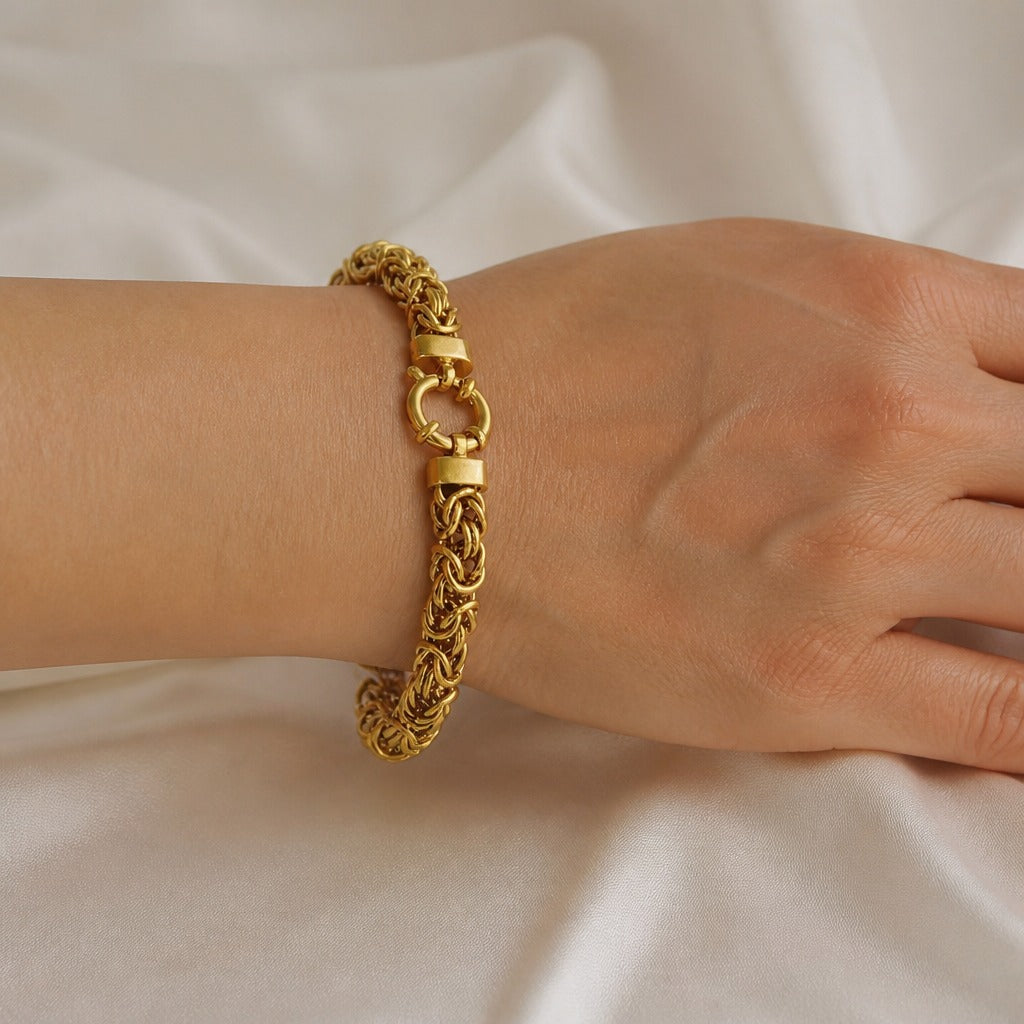 Bracelet en Or Tissé Précieux
