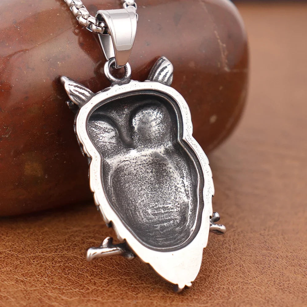 Pendentif vintage en forme de hibou