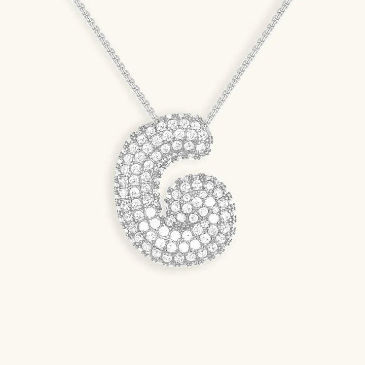 Collier Initial en Cristaux Boules