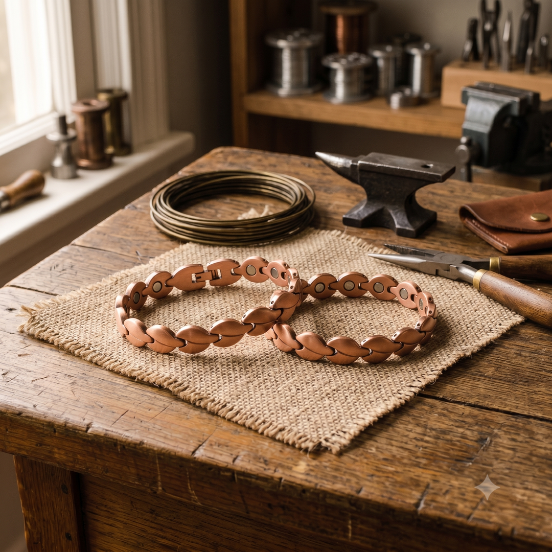 Bracelet de cheville en cuivre Bog