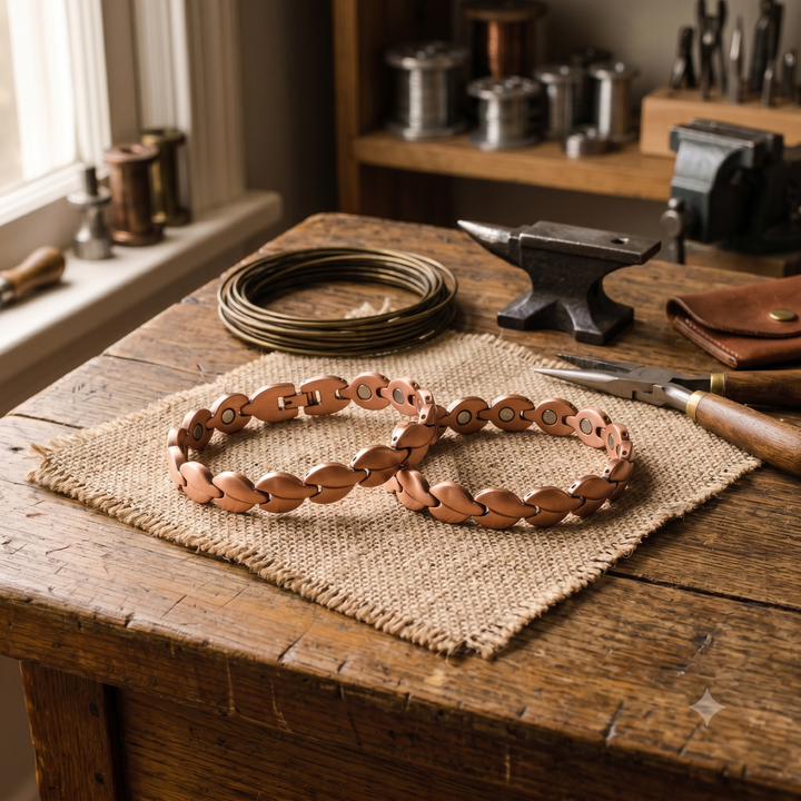 Bracelet de cheville en cuivre Bog