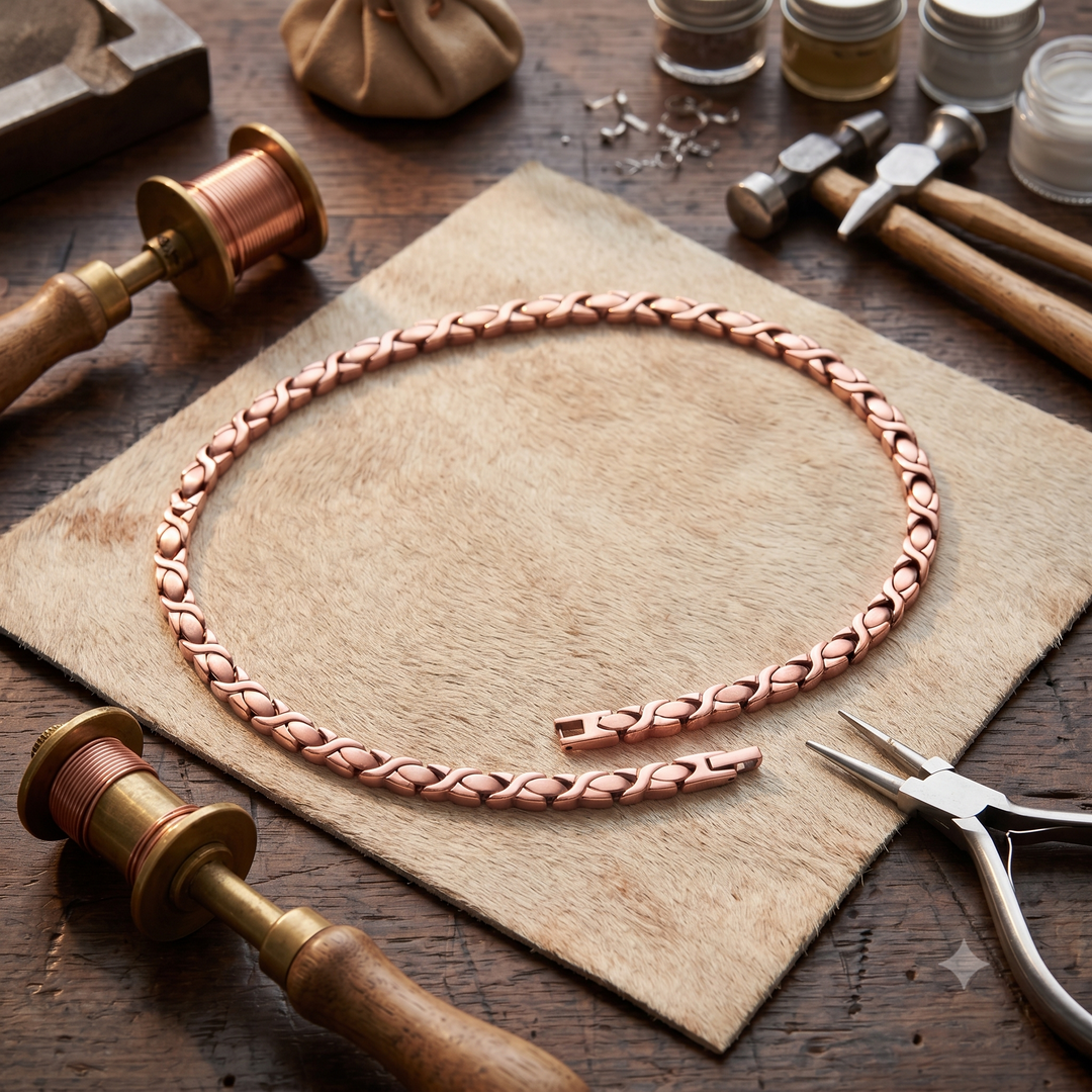 Collier en cuivre de pin