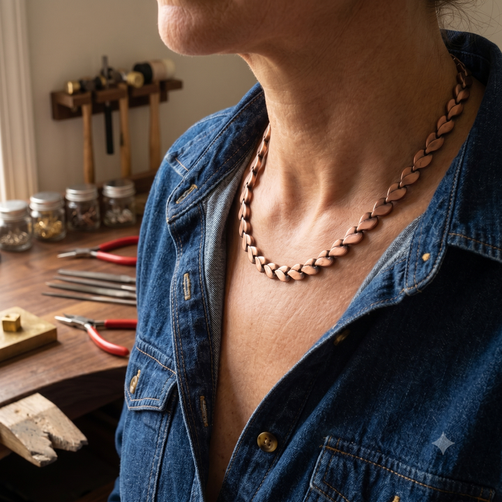 Collier en cuivre Bramble