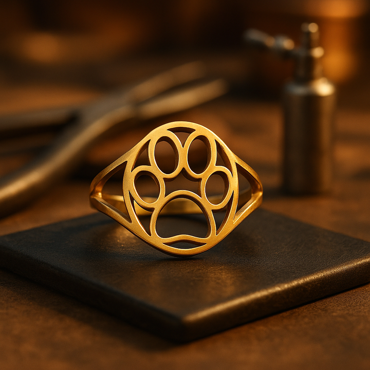 Bague Patte Ouverte en Acier Inoxydable – Légère et Élégante
