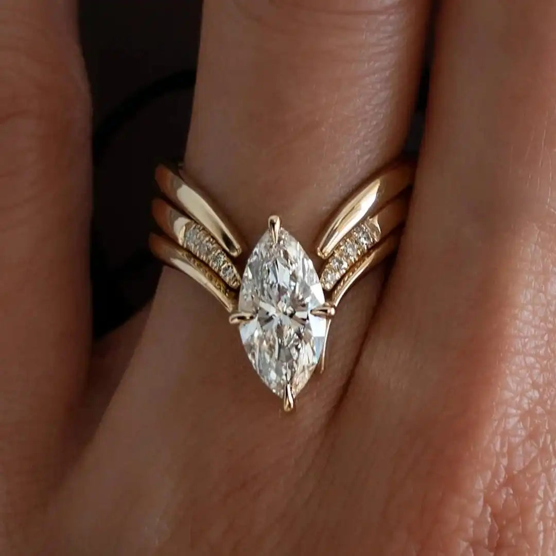 Marquise Ring Set