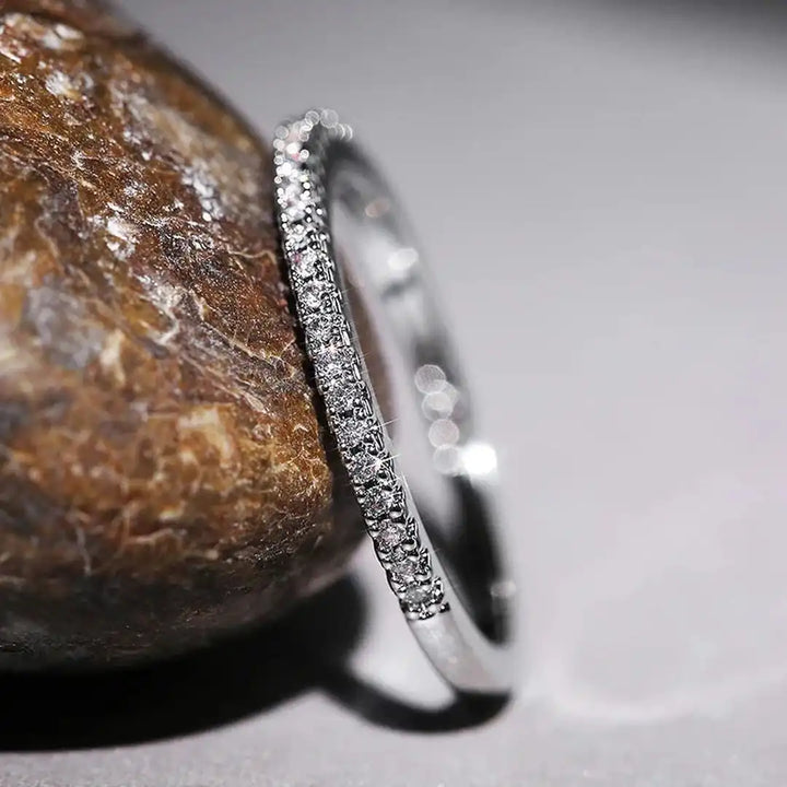 Elyse Minimalist Ring in Zirconium