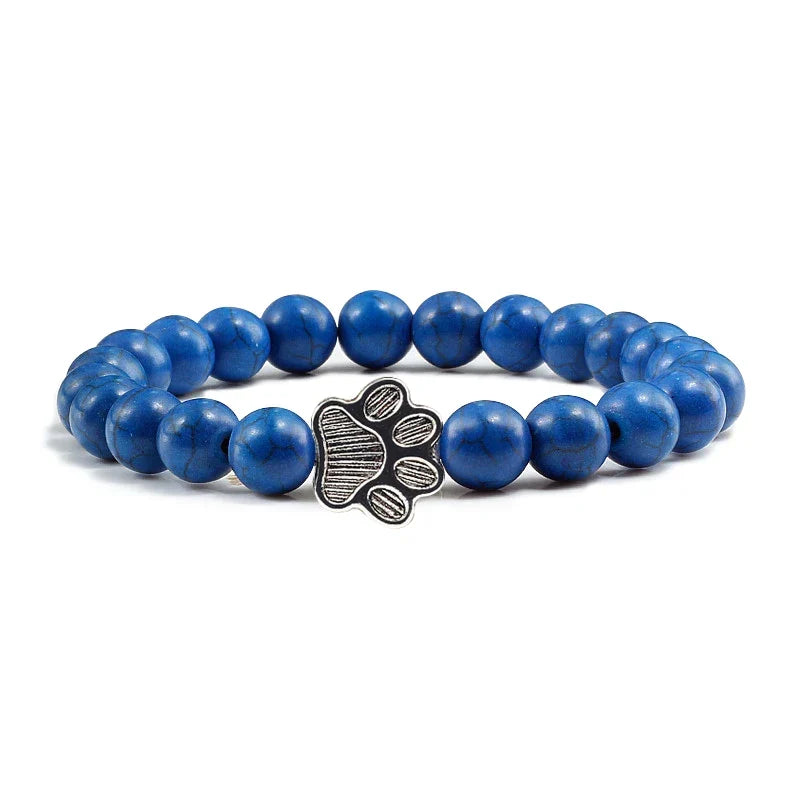 Bracelet Patte Perlé – Design en Pierre Naturelle