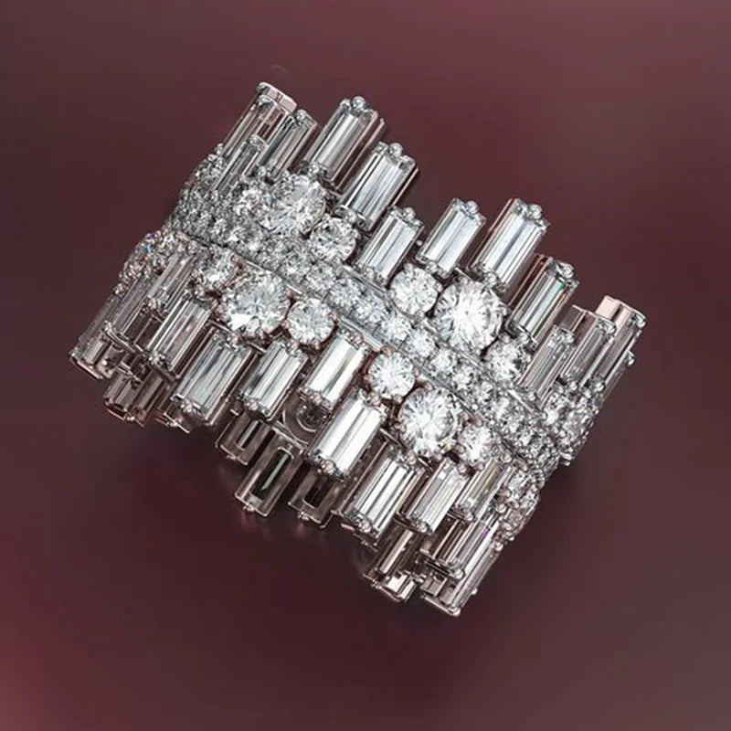 Bague Majestueuse en Argent avec Zircon Cubique