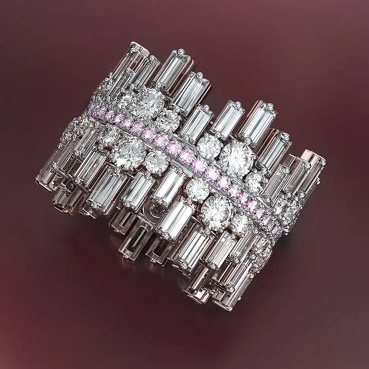 Bague Majestueuse en Argent avec Zircon Cubique