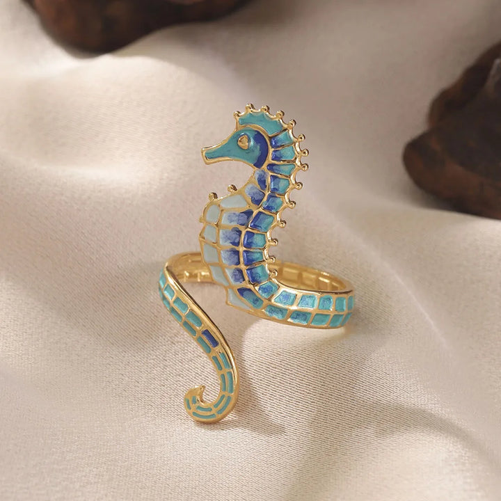Bague Ajustable Hippocampe Rêves Marins