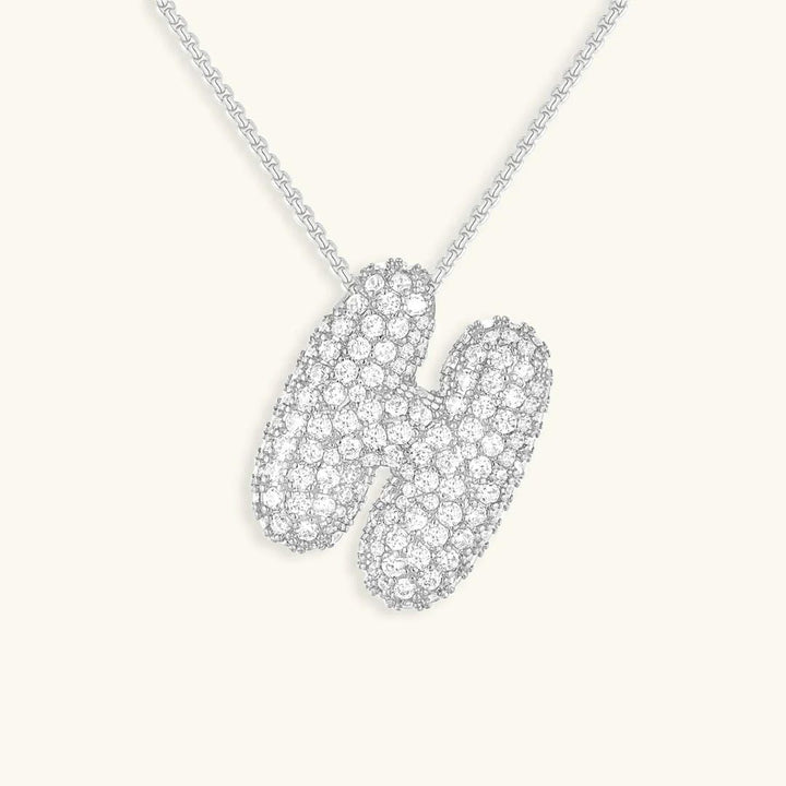 Collier Initial en Cristaux Boules