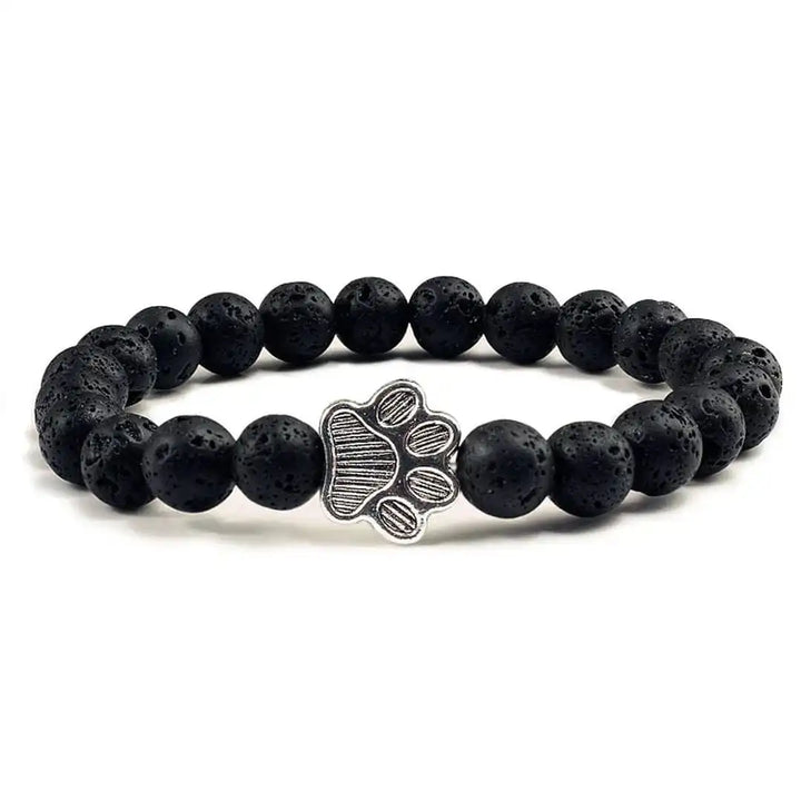 Bracelet Pattes Perlé en Pierre Naturelle Design
