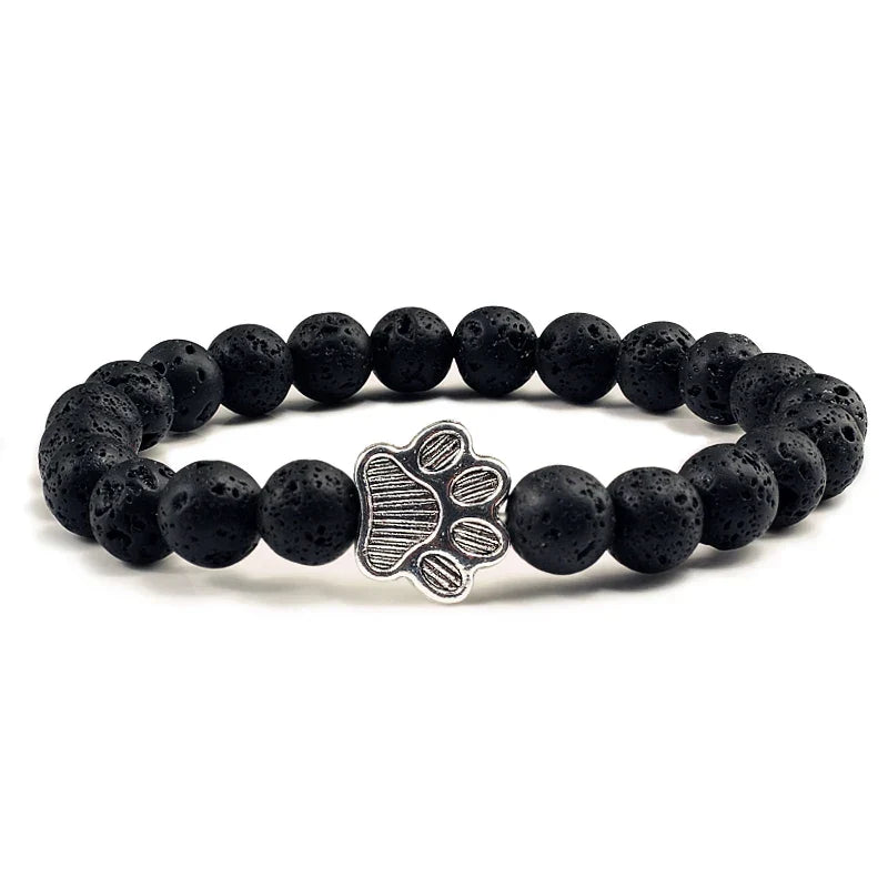Bracelet Patte Perlé – Design en Pierre Naturelle